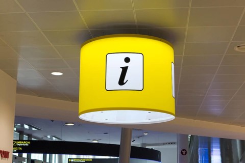Tourist information sign