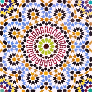 Moroccan zillij mosaic tile decoration