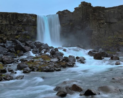 Oxararfoss Waterfall
