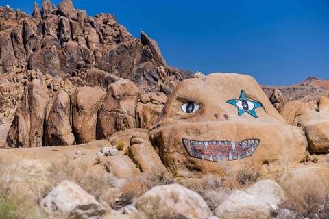 The face of the Alabama Hills