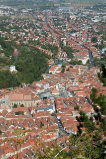 View of the city from the local mountain