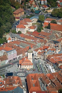 View of the city from the local mountain