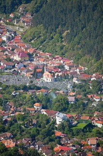 View of the city from the local mountain