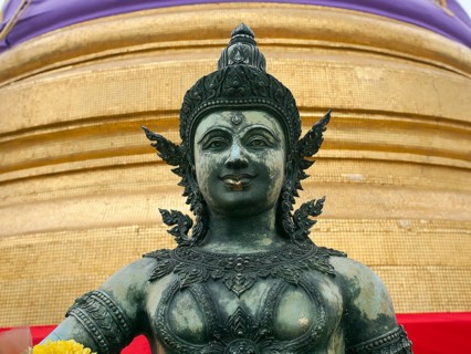 Buddha statue at Wat Saket Ratcha Wora Maha Wihan