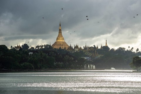 Golden main stupa