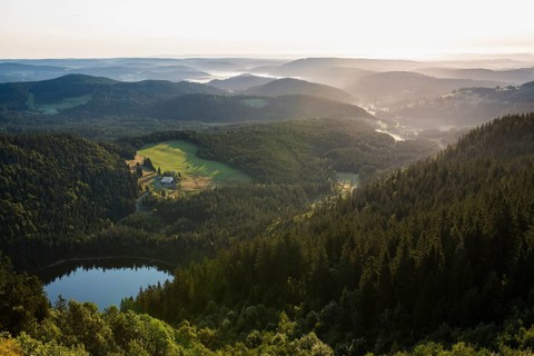 View east towards Feldsee from Feldberg