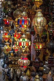 Moroccan mosaic lamps