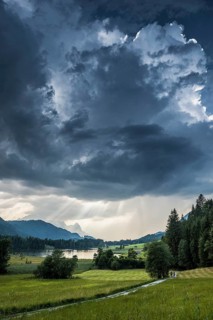 Thunderclouds over Geroldsee or Wagenbruchsee