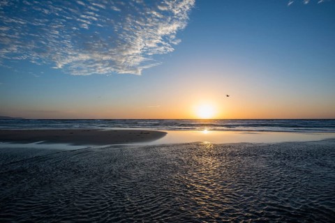 Sunrise at Playa de Sotavento beach