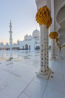 Courtyard of the Sheikh Zayed Mosque