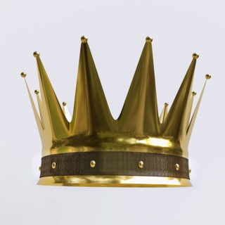 Golden crown with twelve points