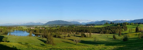 Bichelbauernfilz Nature Reserve with lake Schwaigsee