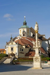 Marian Column in front of Bergkirche or Haydnkirche