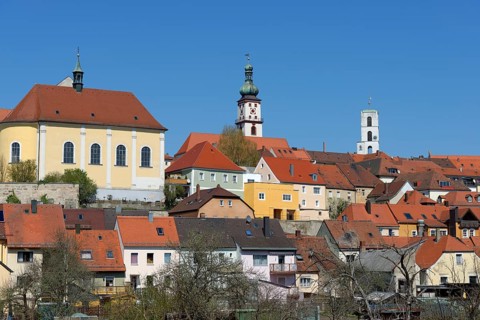 Cityscape Sulzbach-Rosenberg with castle
