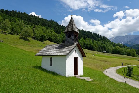 Chapel on mountain at Graseck