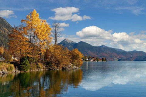 Jochberg and village of Walchensee