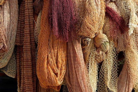 Fishing net in the port