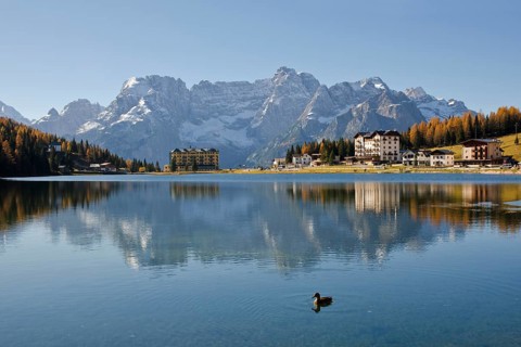 Lake Misurina in autumn