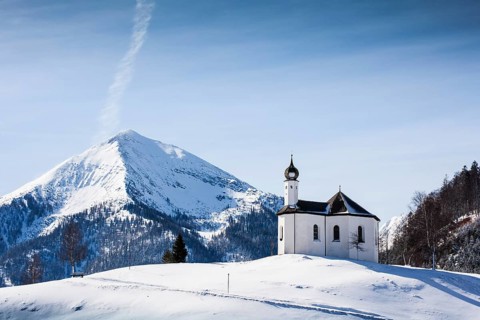 Annakircherl chapel in winter