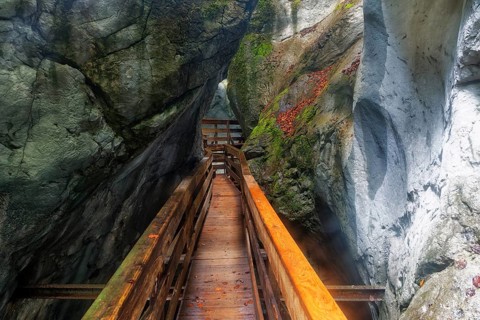 Boardwalk in the Seisenberg Gorge
