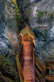 Boardwalk in the Seisenberg Gorge
