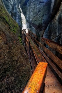 Boardwalk in the Seisenberg Gorge