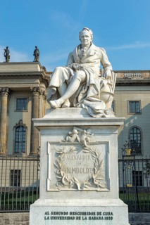 Alexander von Humboldt statue in front of Humboldt University
