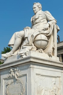 Alexander von Humboldt statue in front of Humboldt University