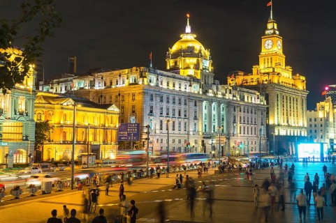 Waterfront The Bund at night