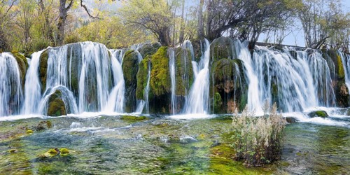 Arrow Bamboo Lake waterfalls