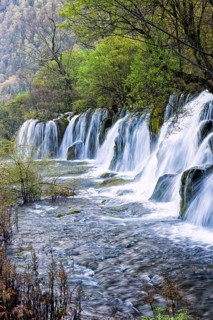 Arrow Bamboo lake waterfalls
