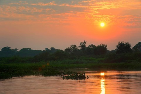 Cuiaba river at sunrise