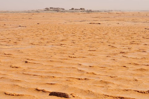 Mud lake formed after heavy rains