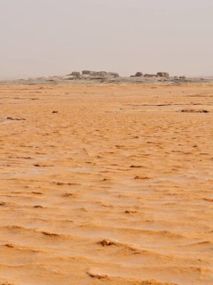 Mud lake formed after heavy rains