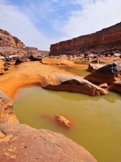 River valley with year-round water supplies