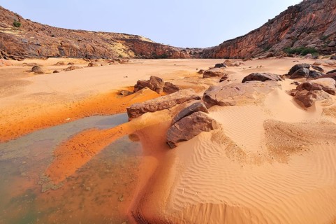 River valley with year-round water supplies