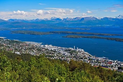 View of Molde on Moldefjord shore
