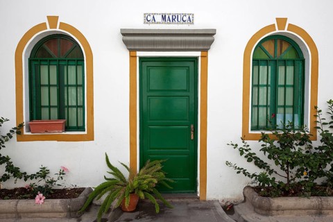 Typical house entrance