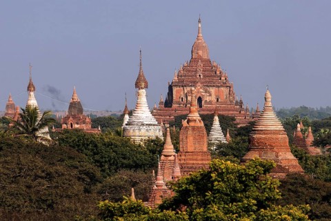 View of pagodas