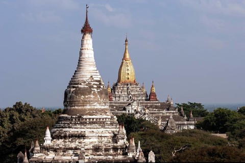 View of pagodas