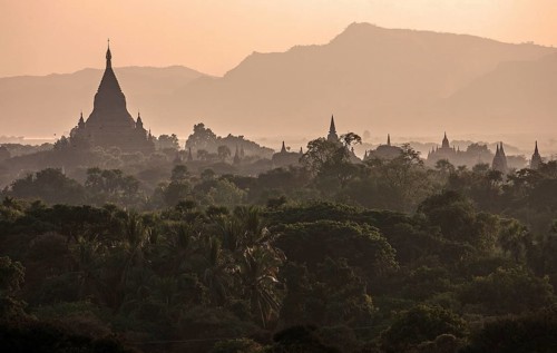 View of pagodas
