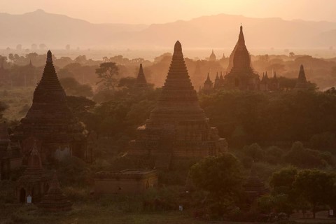 View of pagodas