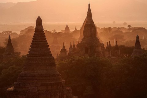 View of pagodas
