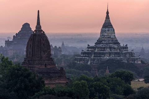 View of pagodas