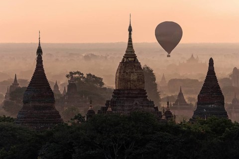 View of pagodas