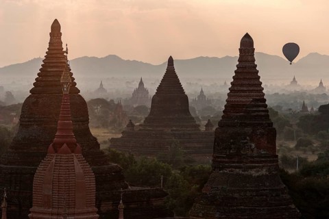View of pagodas