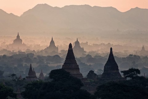 View of pagodas