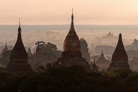 View of pagodas