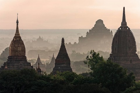 View of pagodas