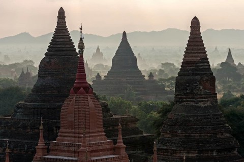 View of pagodas